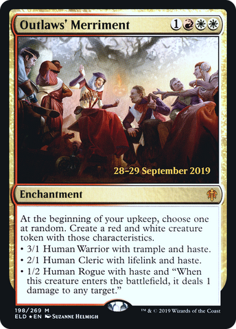{R} Outlaws' Merriment [Throne of Eldraine Prerelease Promos][PR ELD 198]