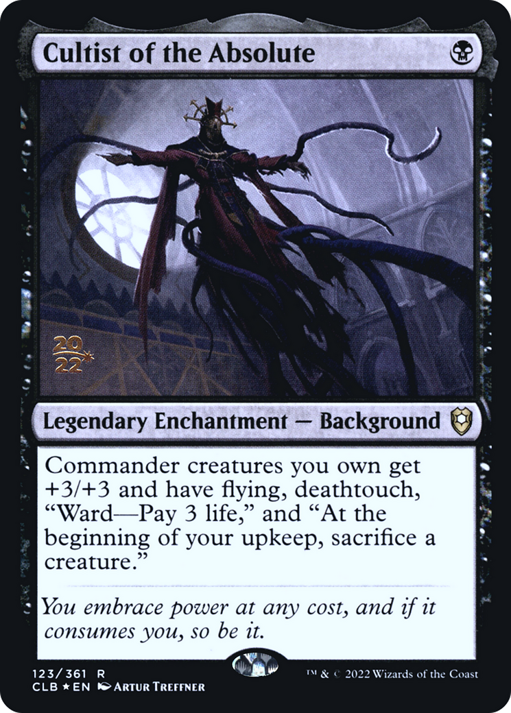 {R} Cultist of the Absolute [Commander Legends: Battle for Baldur's Gate Prerelease Promos][PR CLB 123]