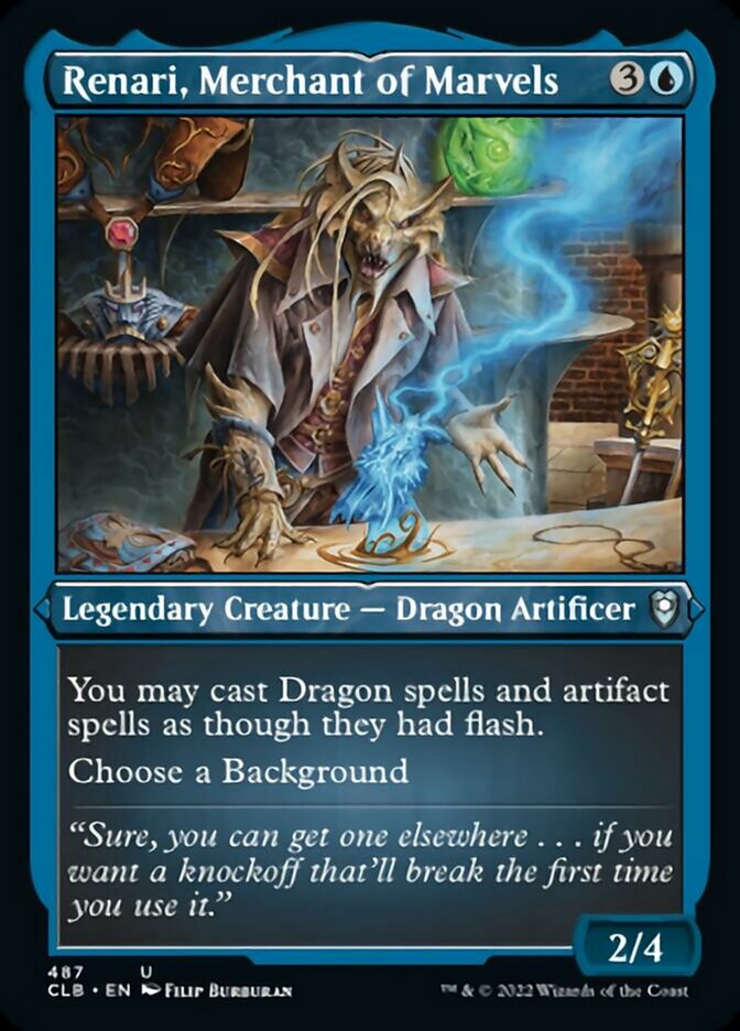 {C} Renari, Merchant of Marvels (Foil Etched) [Commander Legends: Battle for Baldur's Gate][CLB 487]