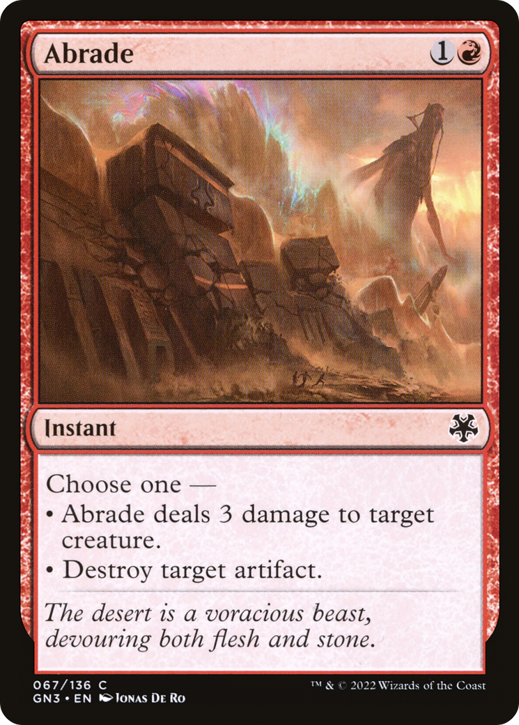 {C} Abrade [Game Night 2022][GN3 067]