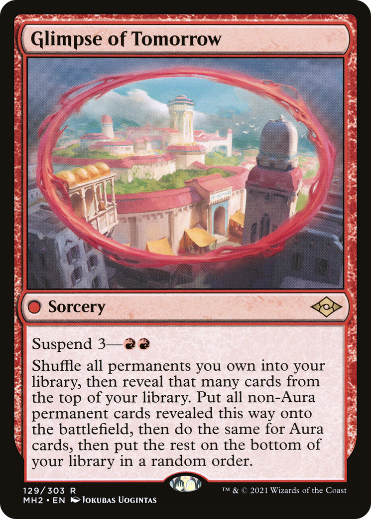{R} Glimpse of Tomorrow (Foil) [Modern Horizons 2] [MH2 129]