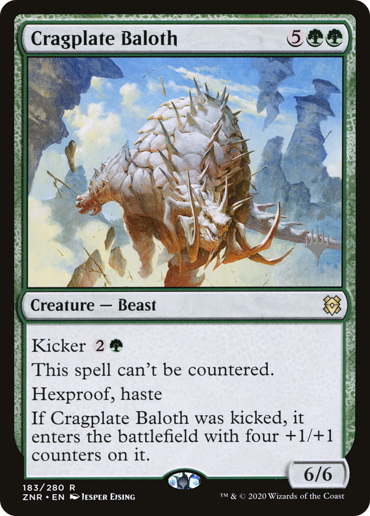 {R} Cragplate Baloth (Promo Pack) [Zendikar Rising Promos][PP ZNR 183]