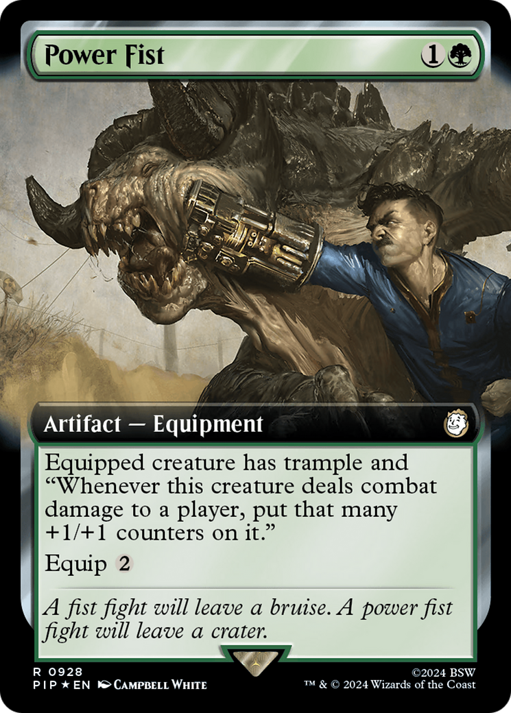 {R} Power Fist (Extended Art) (Surge Foil) [Fallout][PIP 928] - Misty Mountain Games