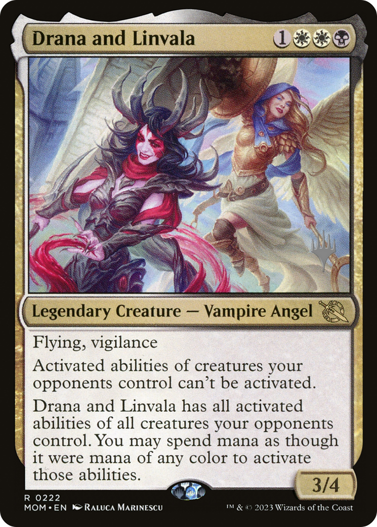 {R} Drana and Linvala (Promo Pack) [March of the Machine Promos][PP MOM 222]
