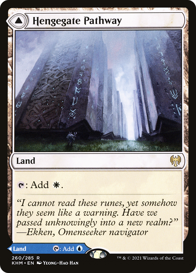 {R} Hengegate Pathway // Mistgate Pathway [Kaldheim][KHM 260]