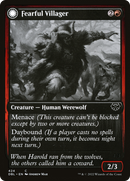 {C} Fearful Villager // Fearsome Werewolf [Innistrad: Double Feature][DBL 424]