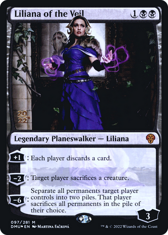 {R} Liliana of the Veil [Dominaria United Prerelease Promos][PR DMU 097]