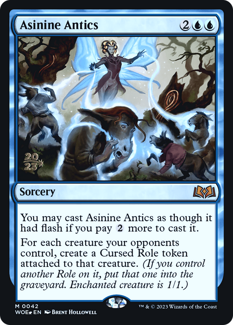 {@R} Asinine Antics [Wilds of Eldraine Prerelease Promos][PR WOE 042]