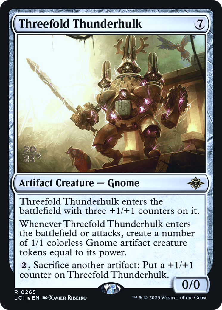 {@R} Threefold Thunderhulk [The Lost Caverns of Ixalan Prerelease Cards][PR LCI 265]