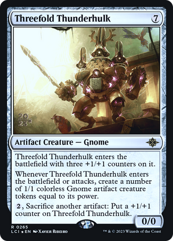 {@R} Threefold Thunderhulk [The Lost Caverns of Ixalan Prerelease Cards][PR LCI 265]