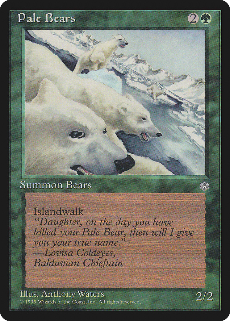 {R} Pale Bears [Ice Age][ICE 256] - Misty Mountain Games
