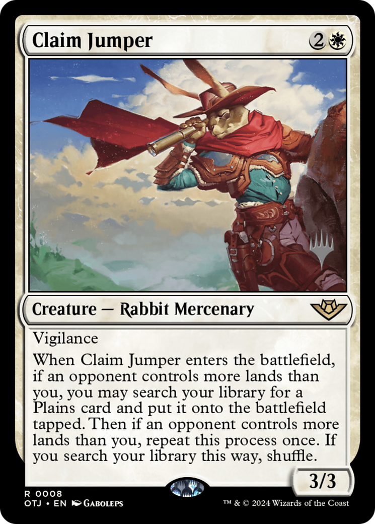 {@R} Claim Jumper (Promo Pack) [Outlaws of Thunder Junction Promos][PP OTJ 008]