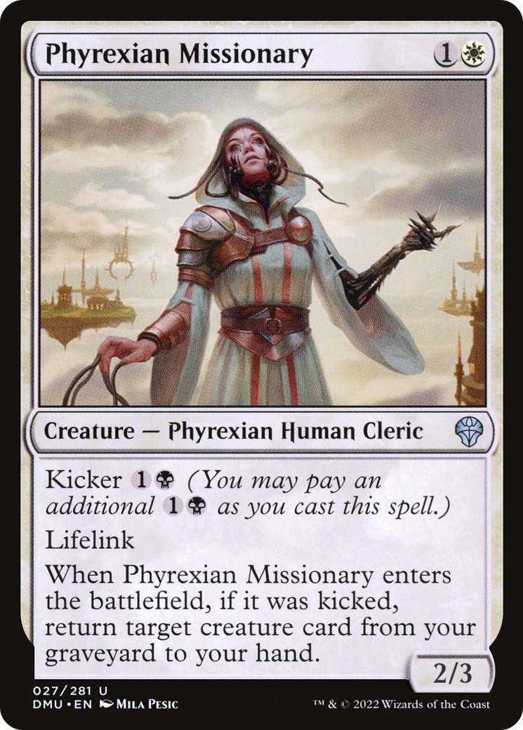 {C} Phyrexian Missionary [Dominaria United][DMU 027]