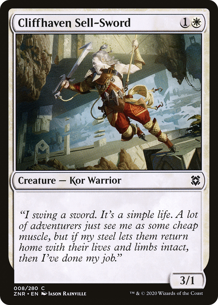 {C} Cliffhaven Sell-Sword [Zendikar Rising][ZNR 008]