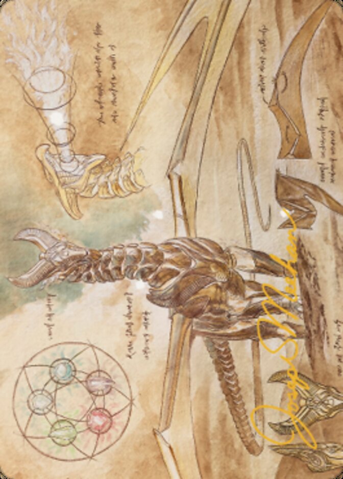 {A} Ramos, Dragon Engine Art Card (Gold-Stamped Signature) [The Brothers' War Art Series][GS ABRO 074]
