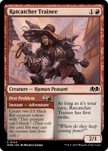 {@C} Ratcatcher Trainee // Pest Problem [Wilds of Eldraine][WOE 144]