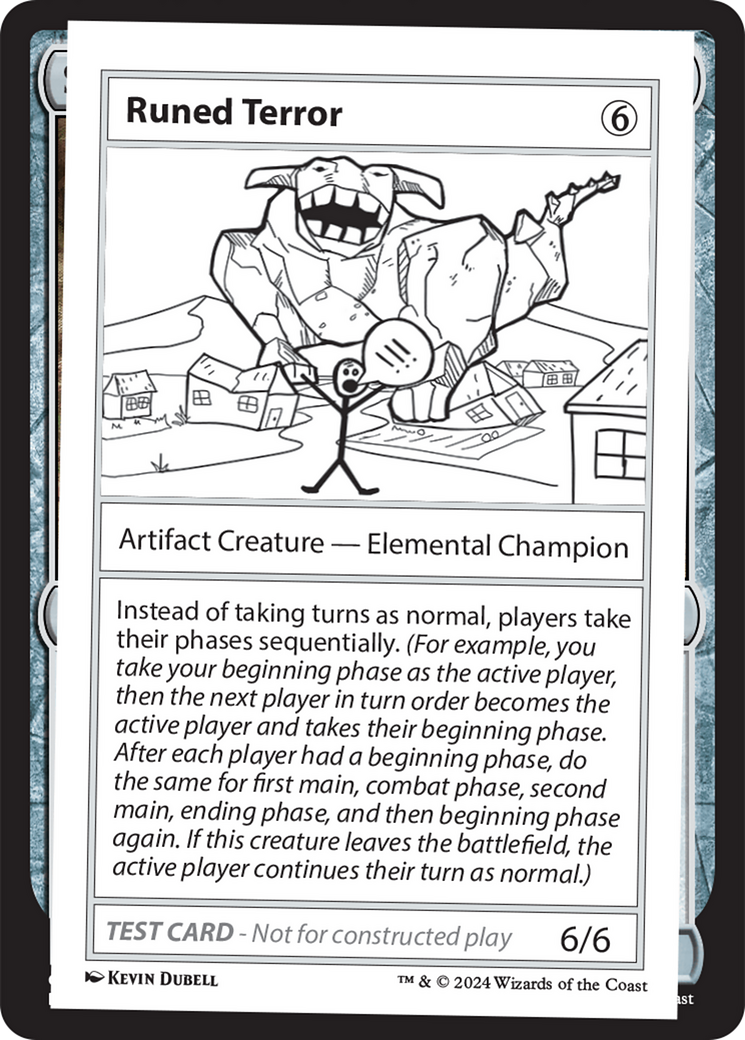 {C} Runed Terror [Mystery Booster 2 Playtest Cards][MB2 PLAYTEST]
