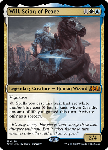 {@R} Will, Scion of Peace (Promo Pack) [Wilds of Eldraine Promos][PP WOE 218]