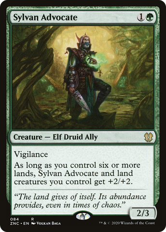 {R} Sylvan Advocate [Zendikar Rising Commander][ZNC 084]
