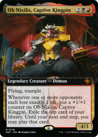 {R} Ob Nixilis, Captive Kingpin (Extended Art) [March of the Machine: The Aftermath][MAT 176]
