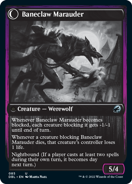 {C} Baneblade Scoundrel // Baneclaw Marauder [Innistrad: Double Feature][DBL 085]