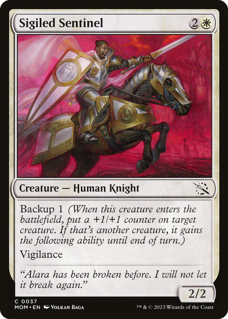 {C} Sigiled Sentinel [March of the Machine][MOM 037]