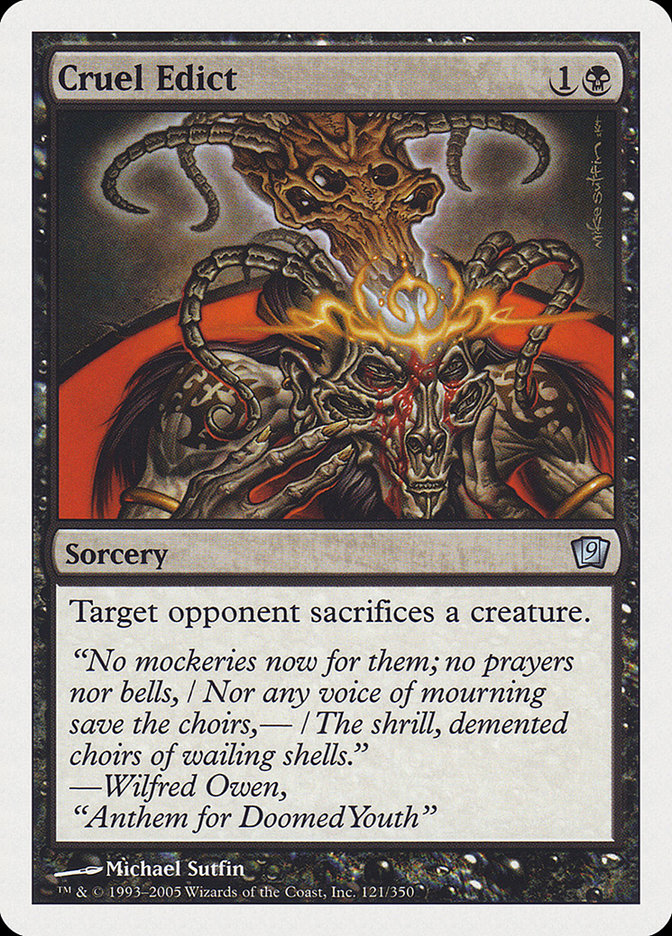 {C} Cruel Edict [Ninth Edition][9ED 121]