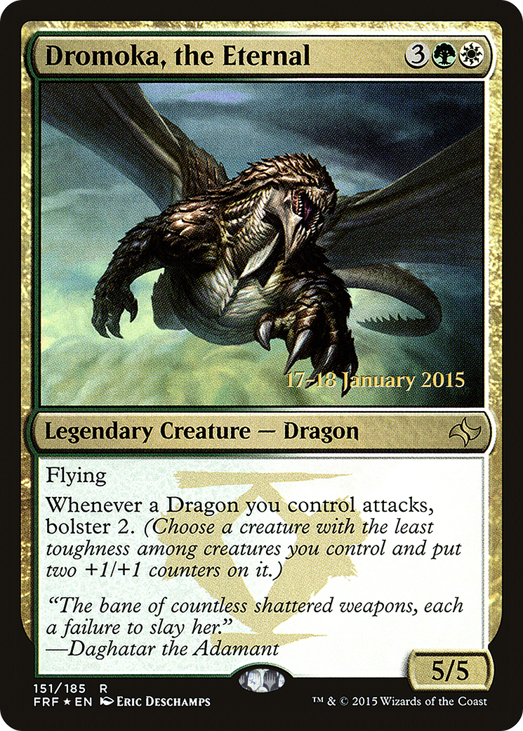 {R} Dromoka, the Eternal [Fate Reforged Prerelease Promos][PR FRF 151]