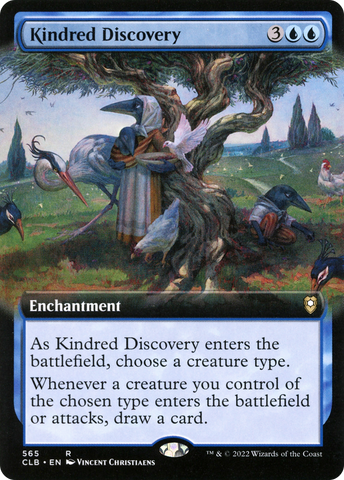 {R} Kindred Discovery (Extended Art) [Commander Legends: Battle for Baldur's Gate][CLB 565]