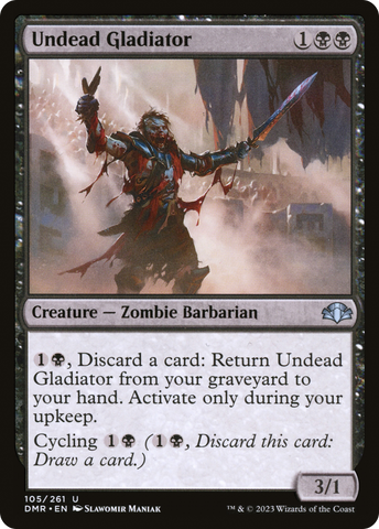 {C} Undead Gladiator [Dominaria Remastered][DMR 105]