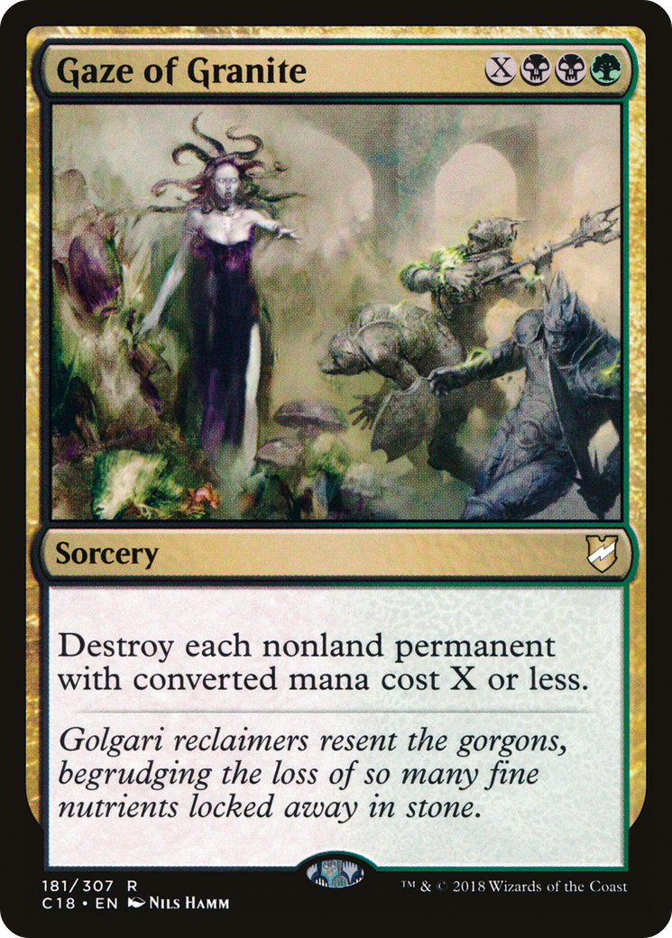 {R} Gaze of Granite [Commander 2018][C18 181]