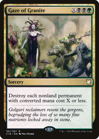 {R} Gaze of Granite [Commander 2018][C18 181]