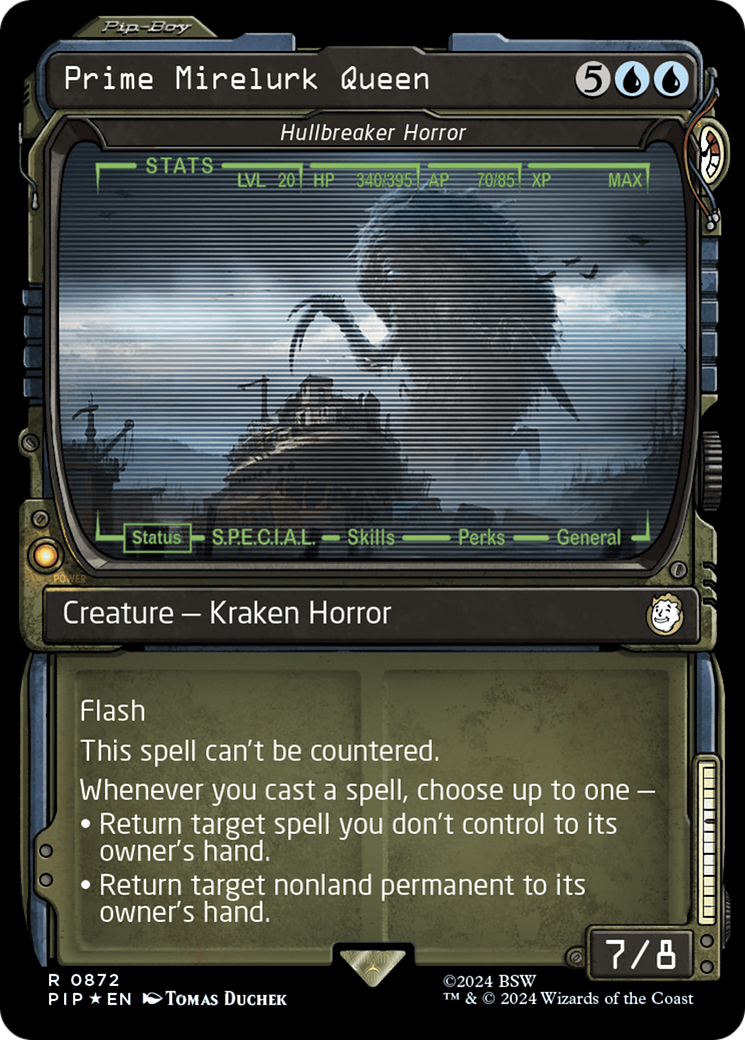 {R} Hullbreaker Horror - Prime Mirelurk Queen (Showcase) (Surge Foil) [Fallout][PIP 872]