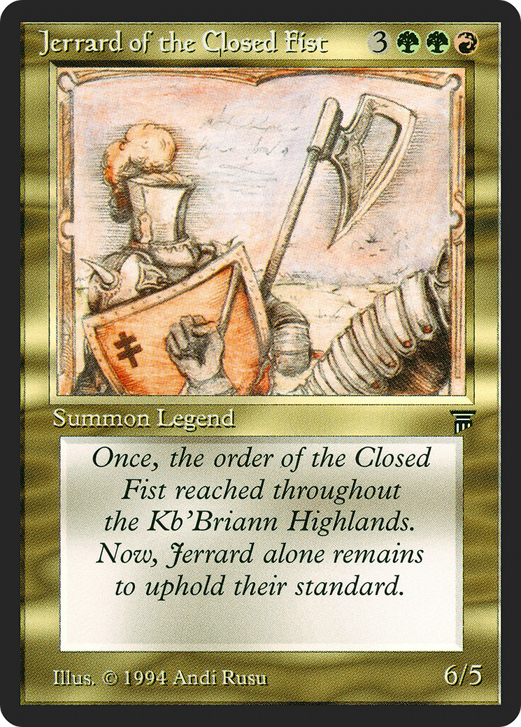 {C} Jerrard of the Closed Fist [Legends][LEG 235]