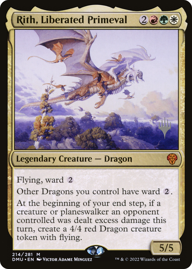 {R} Rith, Liberated Primeval (Promo Pack) [Dominaria United Promos][PP DMU 214]
