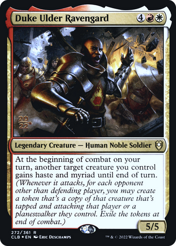 {R} Duke Ulder Ravengard [Commander Legends: Battle for Baldur's Gate Prerelease Promos][PR CLB 272]