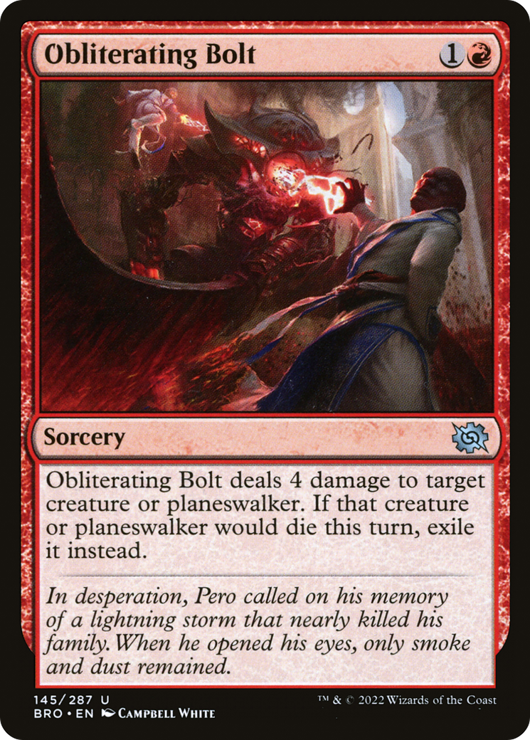 {C} Obliterating Bolt [The Brothers' War][BRO 145]