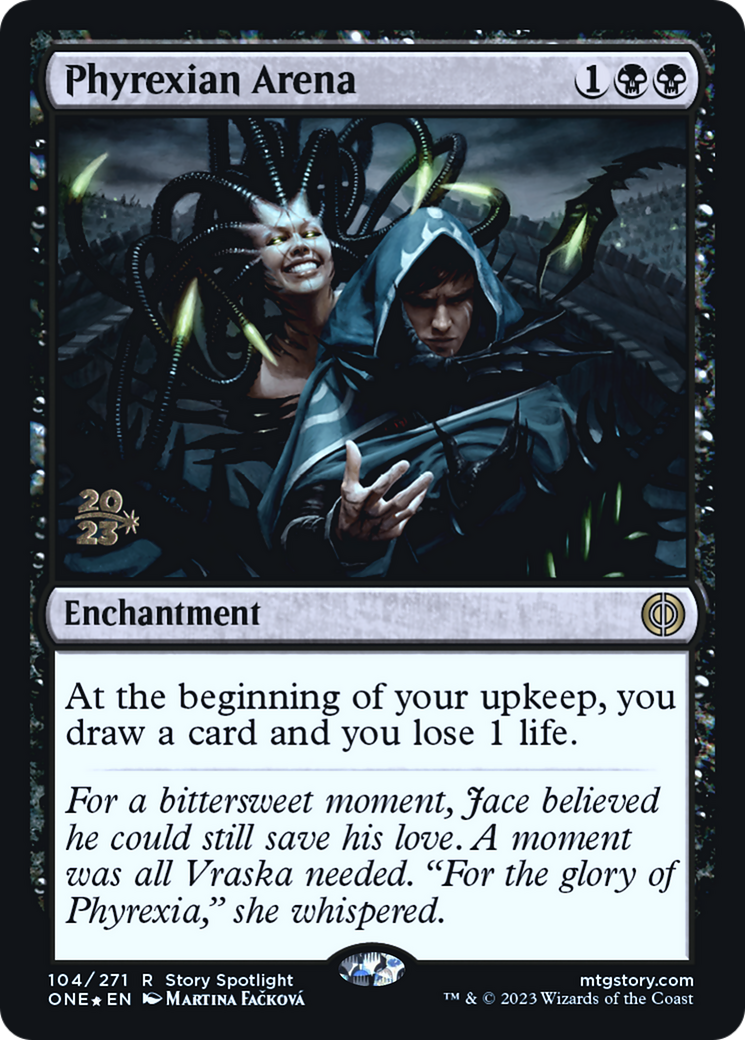 {R} Phyrexian Arena [Phyrexia: All Will Be One Prerelease Promos][PR ONE 104]