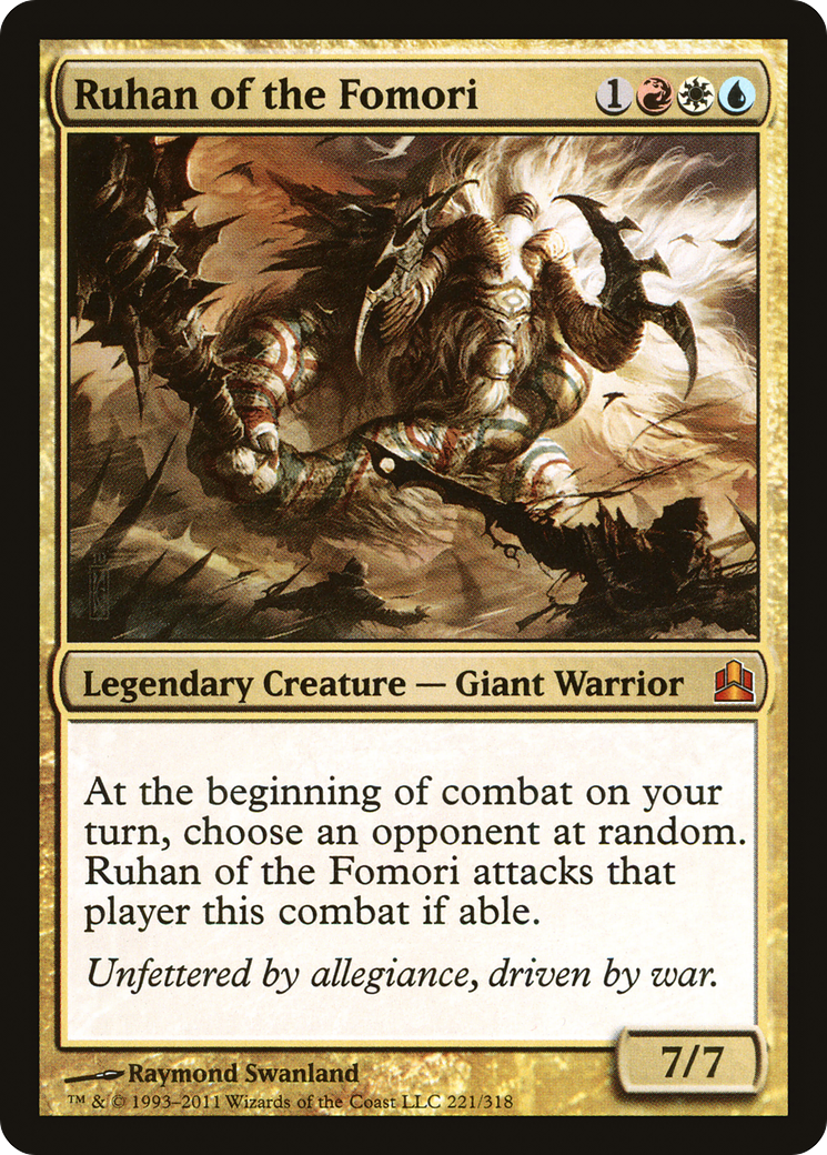 {R} Ruhan of the Fomori [Commander 2011][CMD 221] - Misty Mountain Games