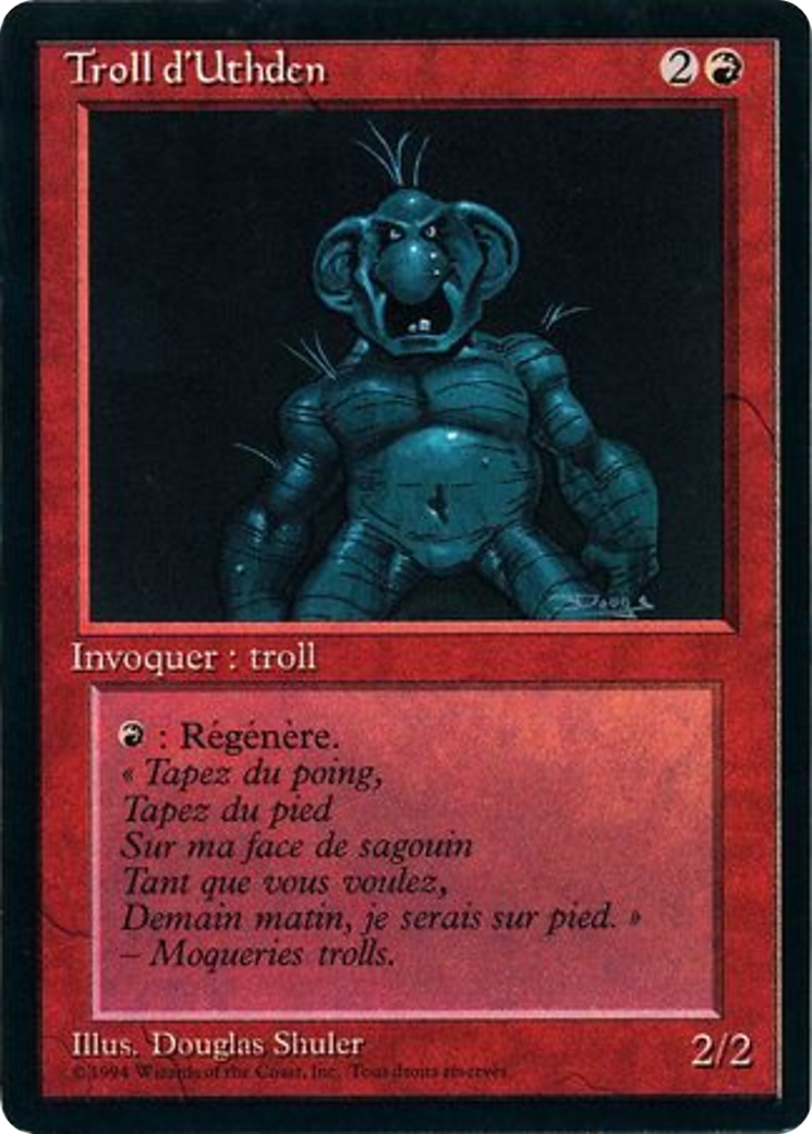 {F} Uthden Troll [Foreign Black Border][FBB 3ED 182]
