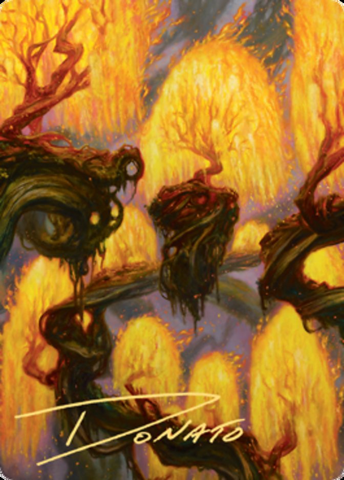 {A} Grove of the Burnwillows Art Card (Gold-Stamped Signature) [Zendikar Rising Art Series][AZNR 034]