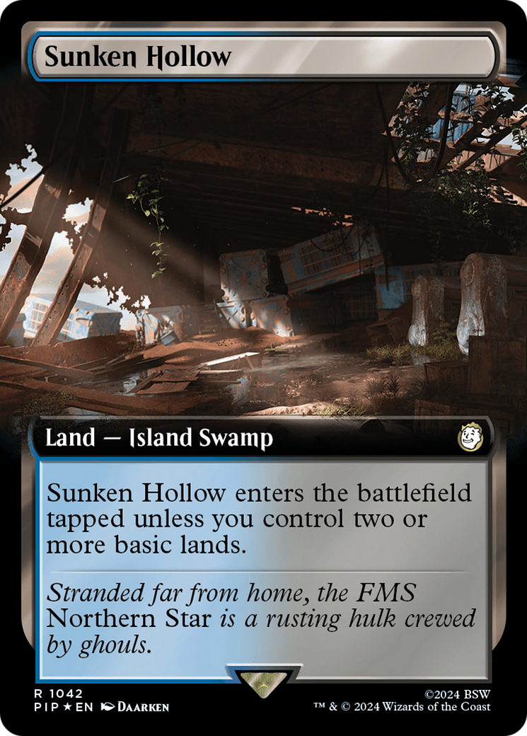 {R} Sunken Hollow (Extended Art) (Surge Foil) [Fallout][PIP 824]