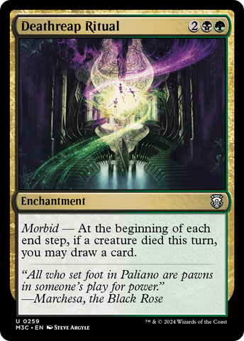 {C} Deathreap Ritual (Ripple Foil) [Modern Horizons 3 Commander][RPF M3C 259]