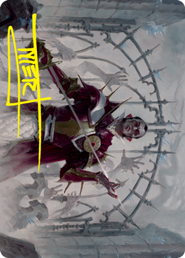 {A} Cemetery Gatekeeper Art Card (Gold-Stamped Signature) [Innistrad: Crimson Vow Art Series][GS AVOW 039]