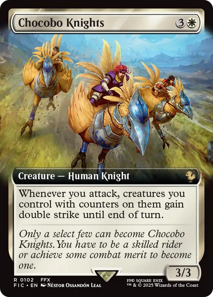 {R} Chocobo Knights (Extended Art) [FINAL FANTASY Commander][FIC 102]