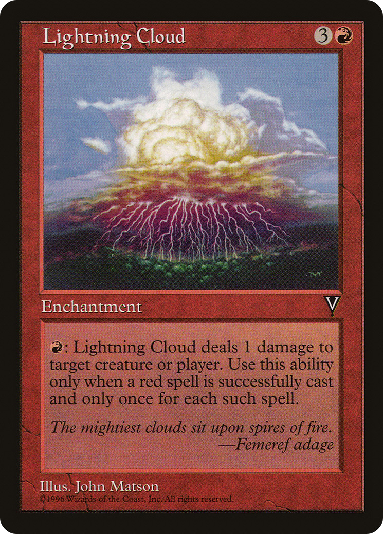 {R} Lightning Cloud [Visions][VIS 087] - Misty Mountain Games
