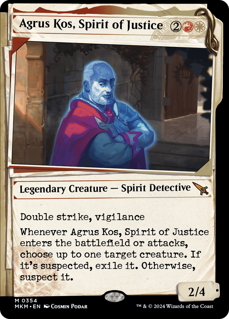 {@R} Agrus Kos, Spirit of Justice (Showcase) [Murders at Karlov Manor][MKM 354]