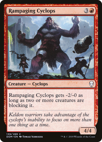 {C} Rampaging Cyclops [Dominaria][DOM 139]