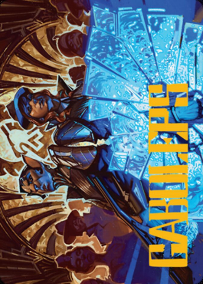 {A} Contractual Safeguard Art Card (Gold-Stamped Signature) [Streets of New Capenna Art Series][GS ASNC 050]