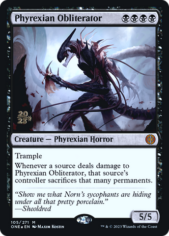 {R} Phyrexian Obliterator [Phyrexia: All Will Be One Prerelease Promos][PR ONE 105]